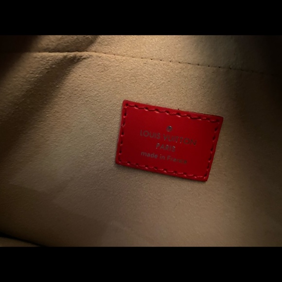 Louis Vuitton Red Trimmed Dora PM Bag